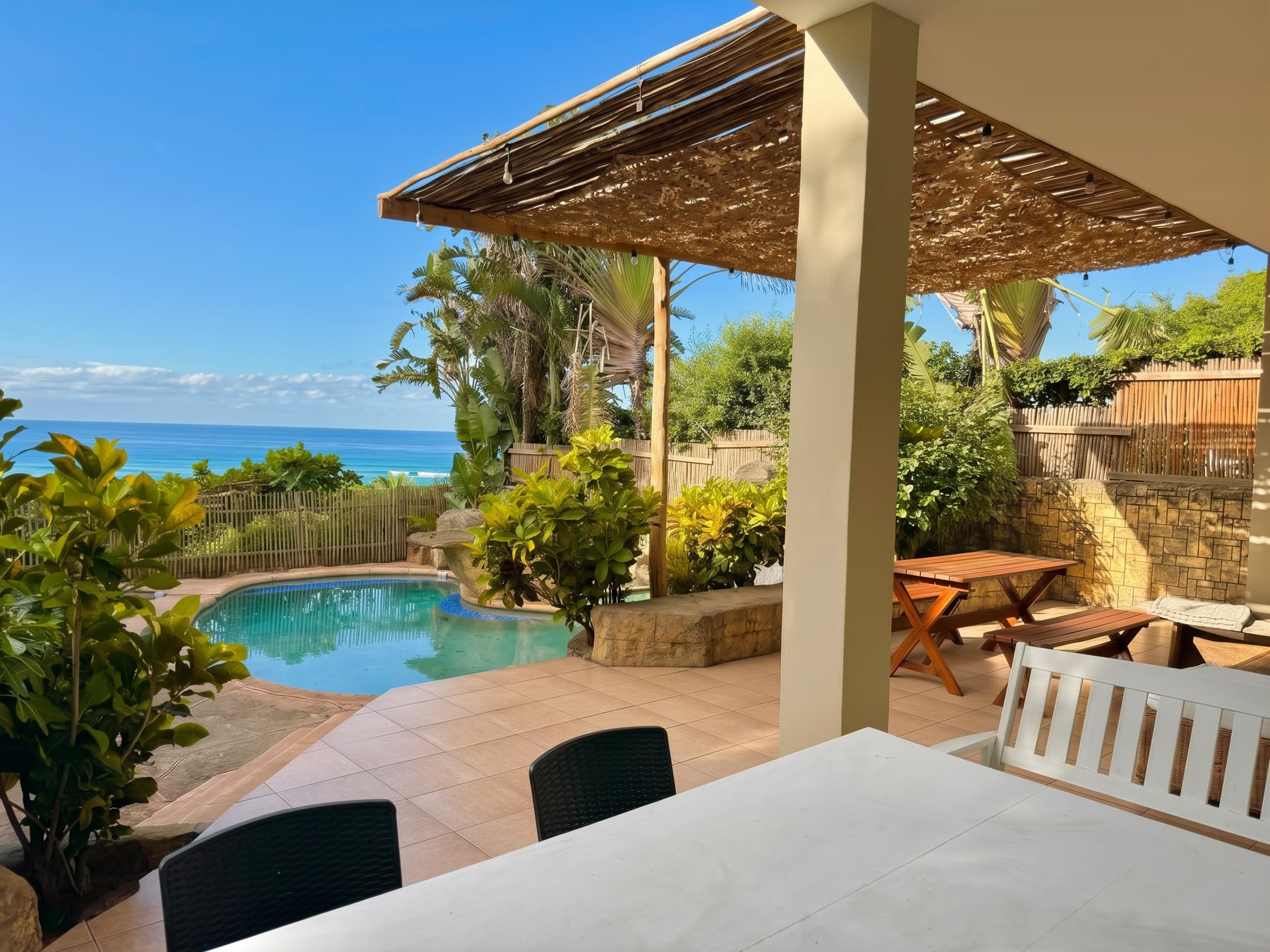 Casa com piscina e vista para o mar na Ponta do Ouro